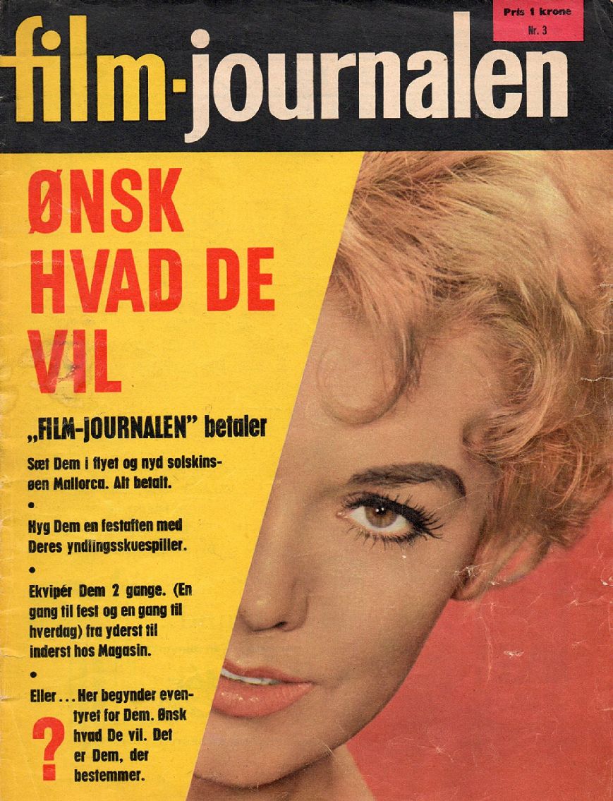 FILM-JOURNALEN magazine side cover Issue 3  March 1959