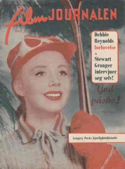 FILMJOURNALEN (Norway) magazine side cover Issue 7  1955