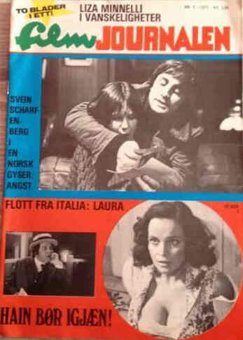 FILMJOURNALEN (Norway) magazine side cover Issue 7  1976