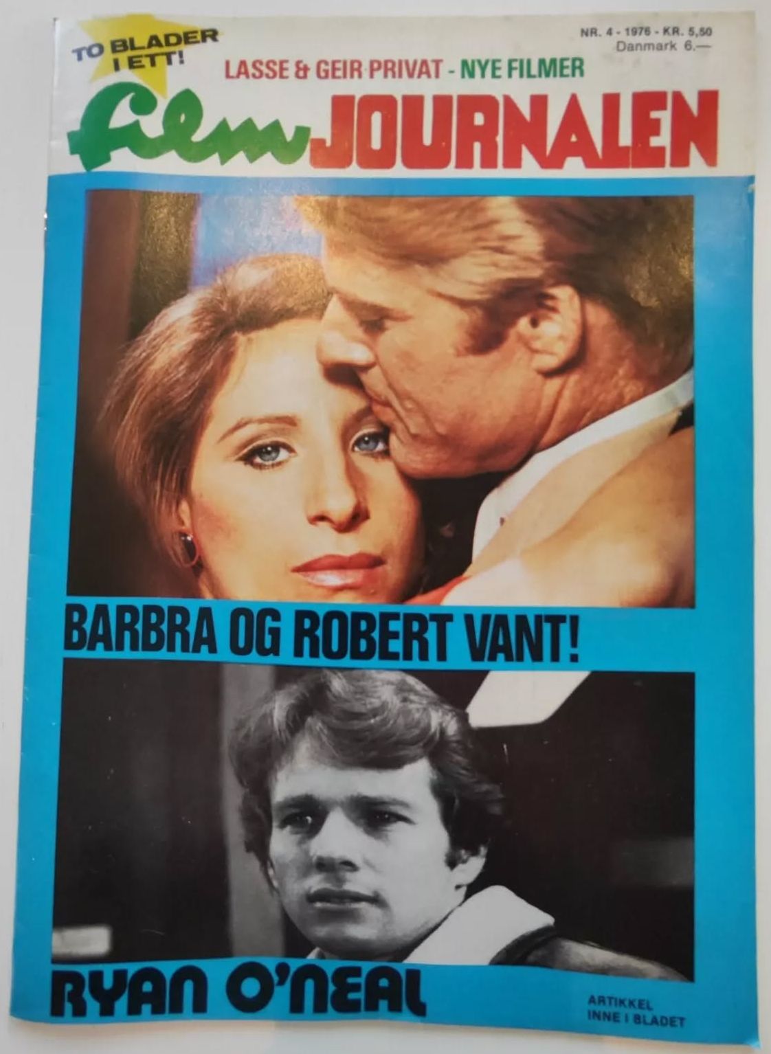 FILMJOURNALEN (Norway) magazine side cover Issue 4   1976