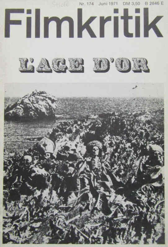 FILMKRITIK magazine side cover Issue 174 June 1971