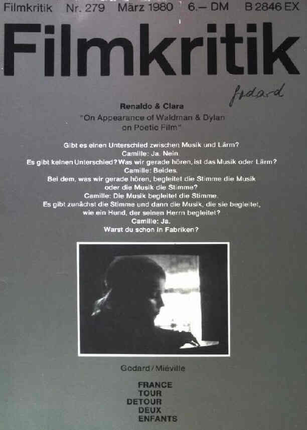 FILMKRITIK magazine side cover Issue 279 March 1980