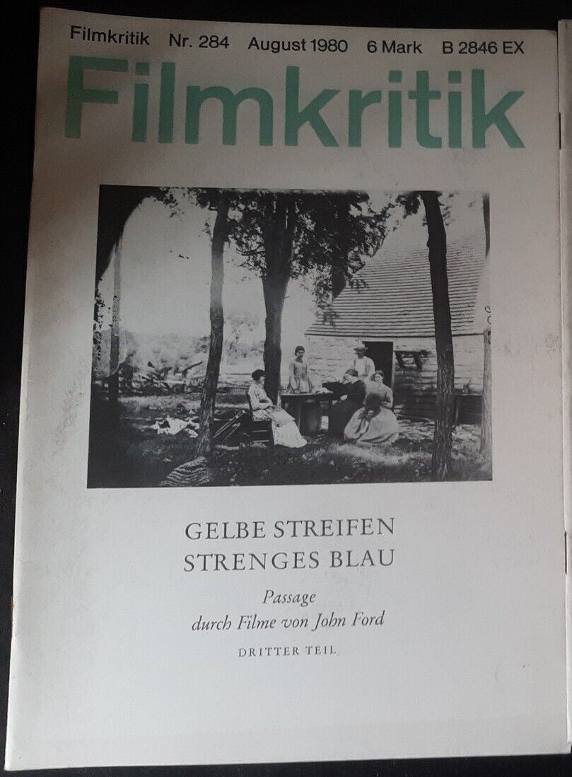 FILMKRITIK magazine side cover Issue 284 August 1980
