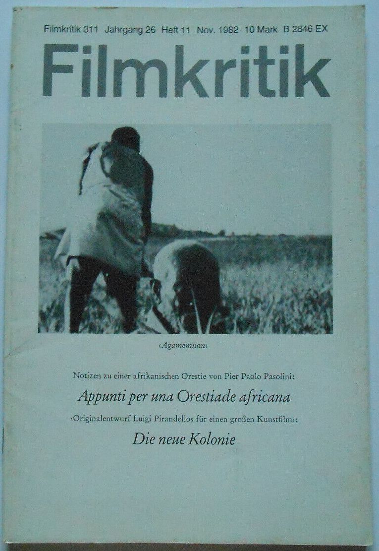 FILMKRITIK magazine side cover Issue 311 November 1982