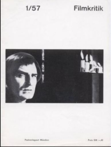 FILMKRITIK magazine side cover Issue 1 January 1957