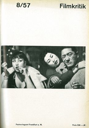 FILMKRITIK magazine side cover Issue 8 August 1957