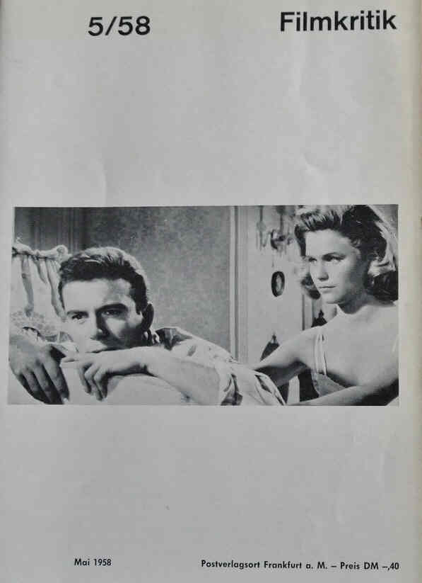 FILMKRITIK magazine side cover Issue 5 May 1958