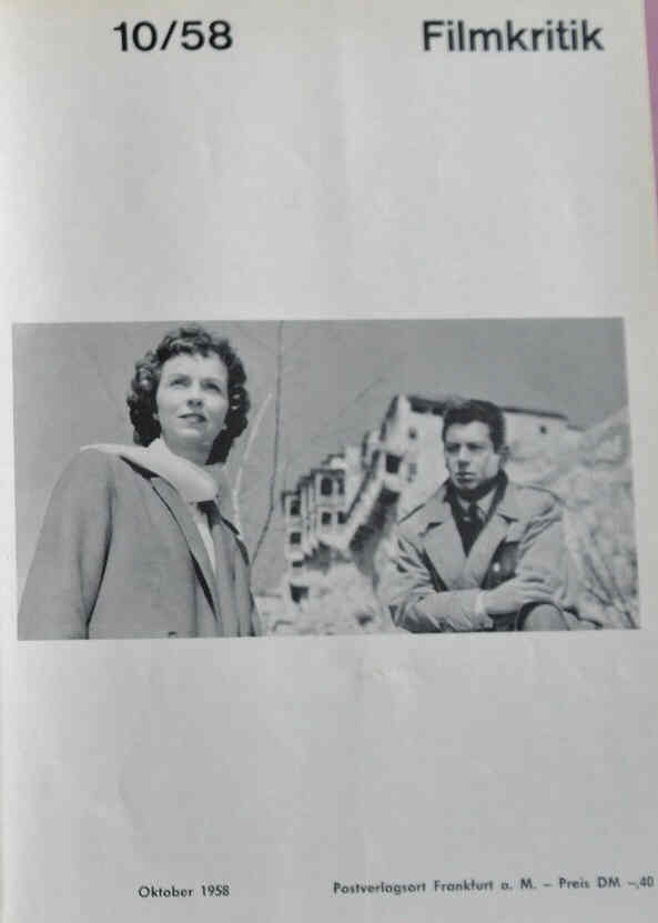 FILMKRITIK magazine side cover Issue 10 October 1958