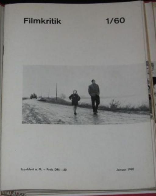 FILMKRITIK magazine side cover Issue 1 January 1960