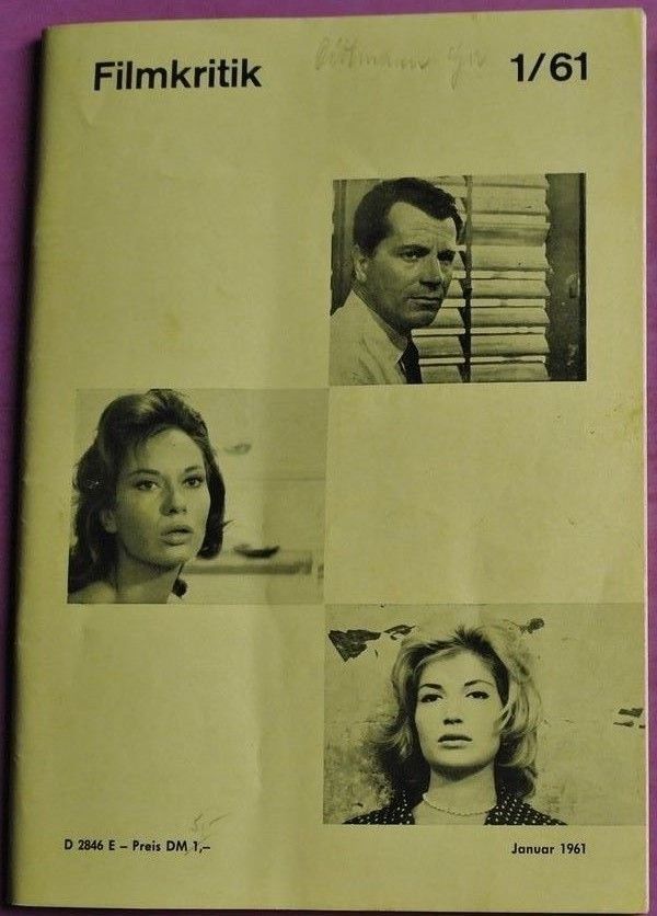 FILMKRITIK magazine side cover Issue 1 January 1961