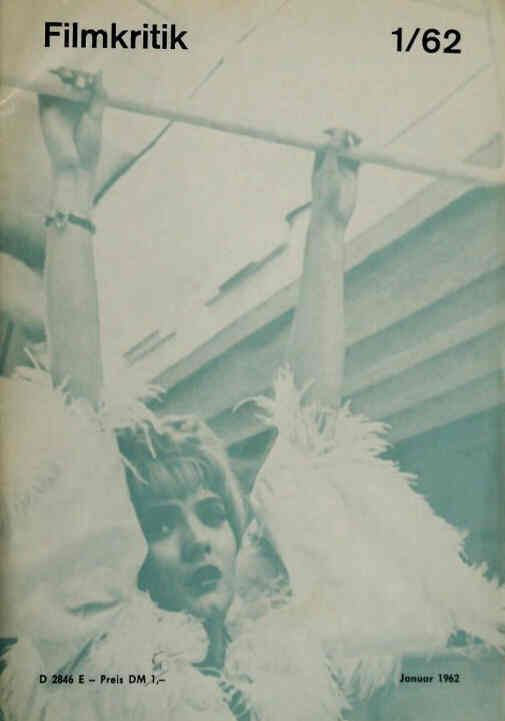 FILMKRITIK magazine side cover Issue 1 January 1962