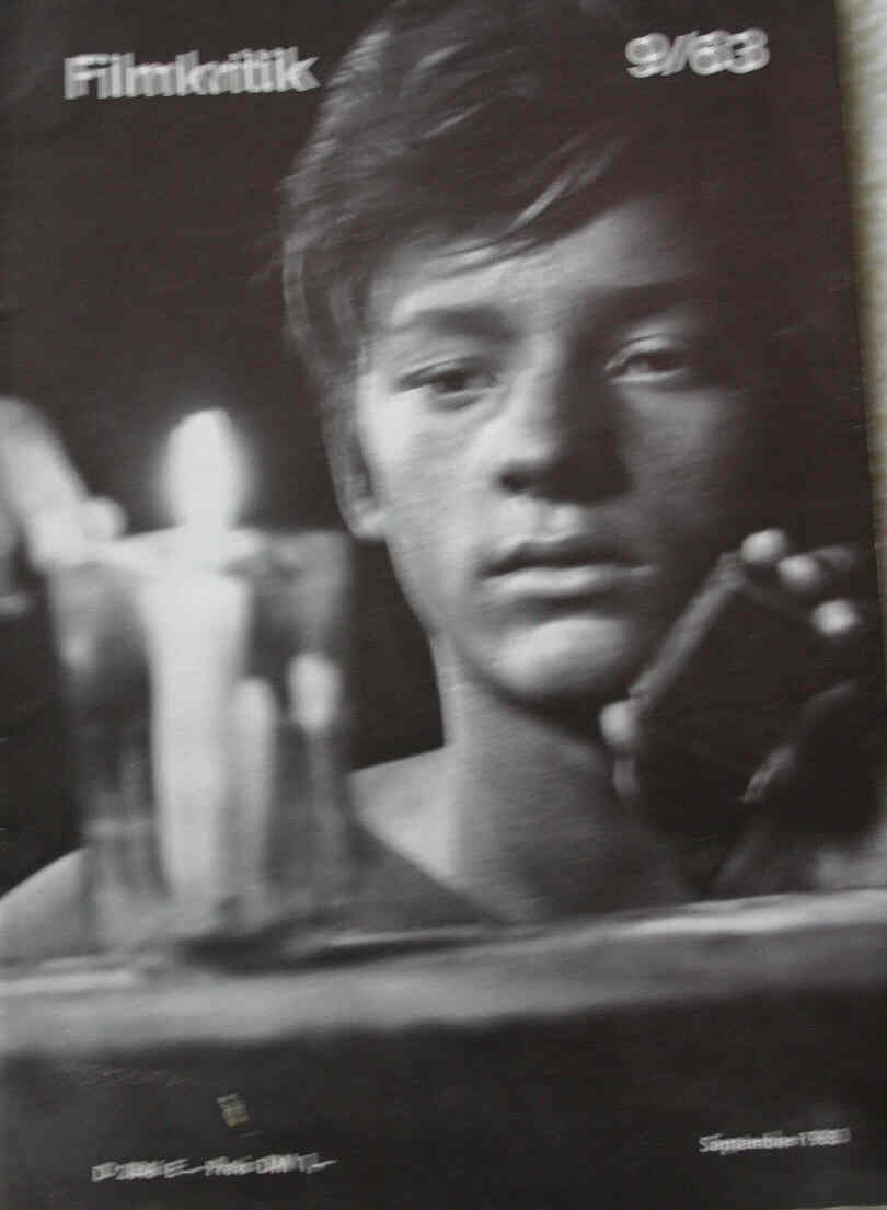 FILMKRITIK magazine side cover Issue 9 September 1963