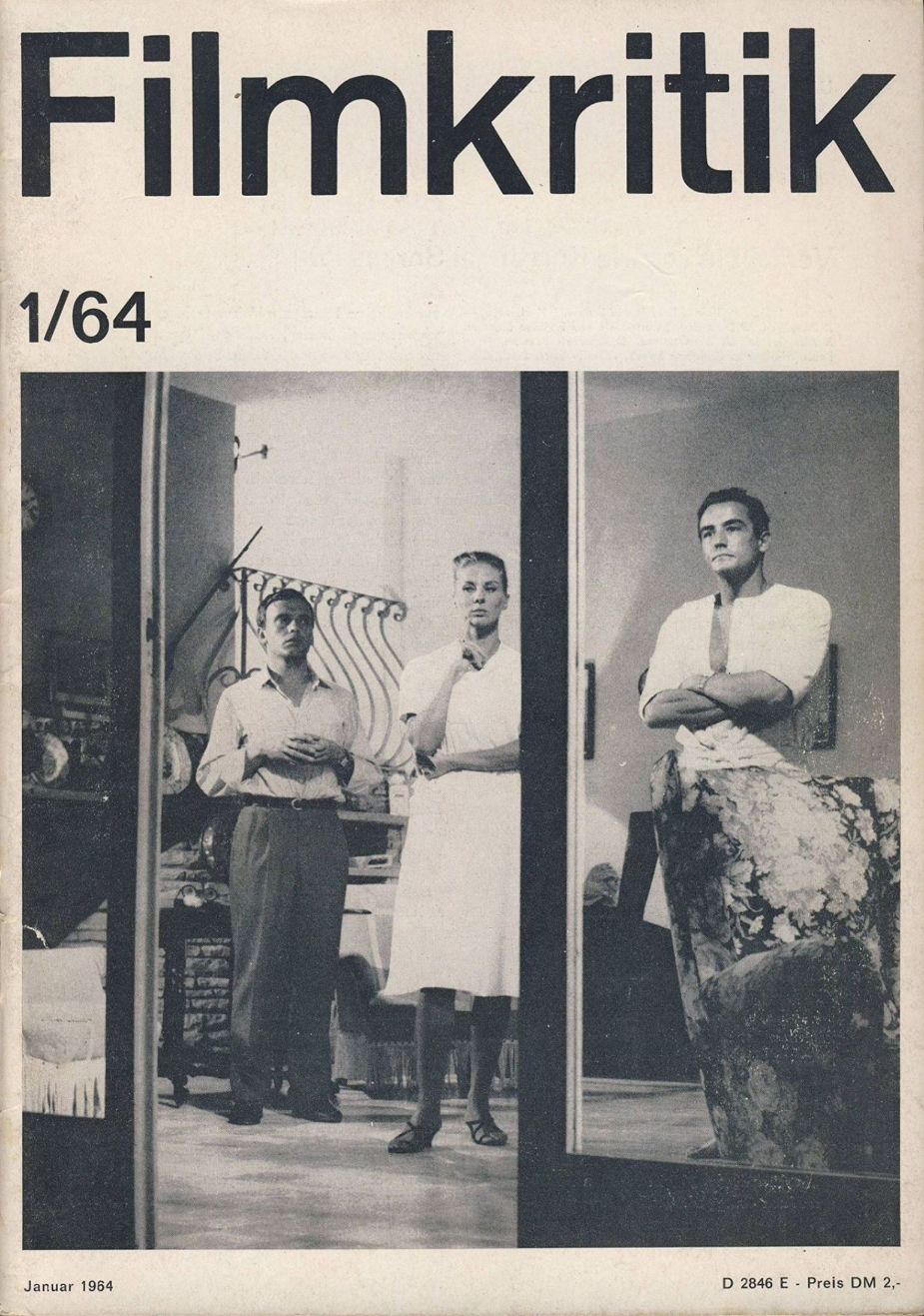 FILMKRITIK magazine side cover Issue 1 January 1964