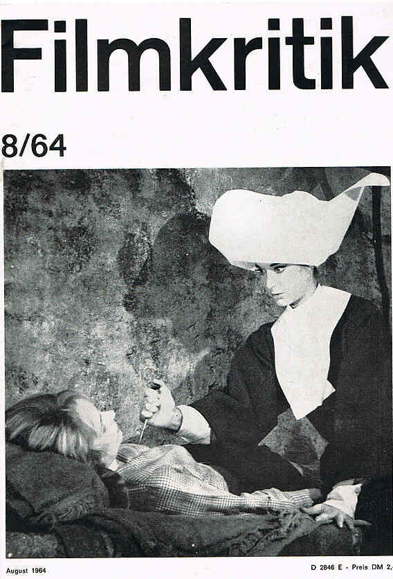 FILMKRITIK magazine side cover Issue 8 August 1964