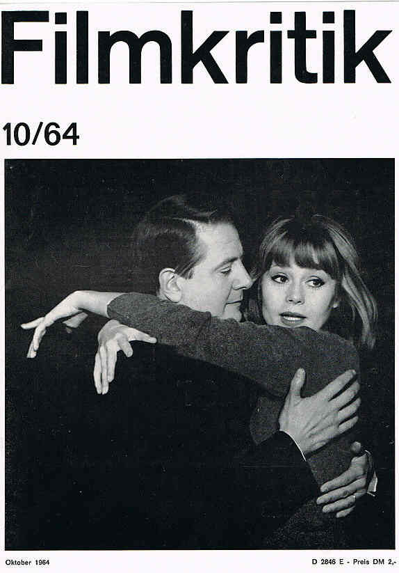 FILMKRITIK magazine side cover Issue 10 October 1964