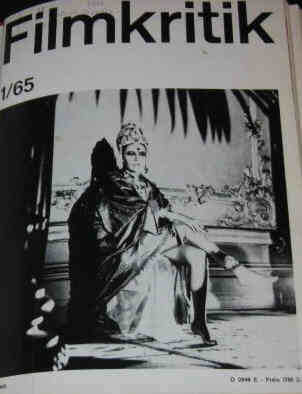FILMKRITIK magazine side cover Issue 1 January 1965