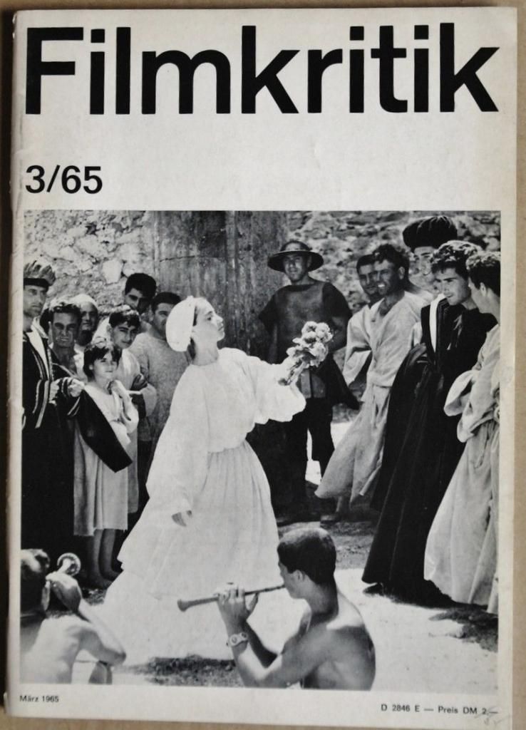 FILMKRITIK magazine side cover Issue 3 March 1965