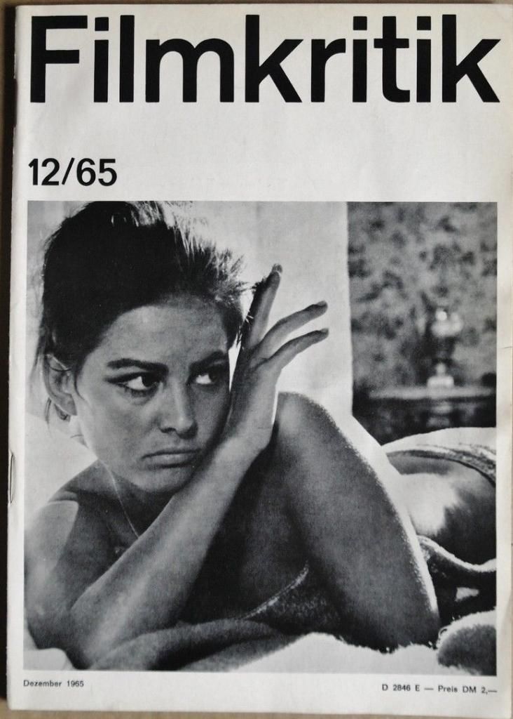FILMKRITIK magazine side cover Issue 12 December 1965