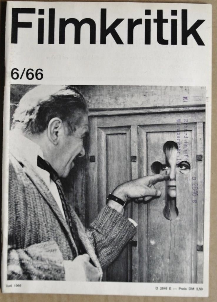 FILMKRITIK magazine side cover Issue 6 June 1966