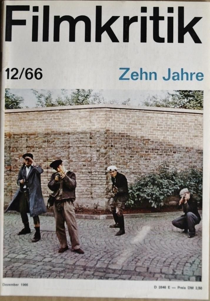 FILMKRITIK magazine side cover Issue 12 December 1966
