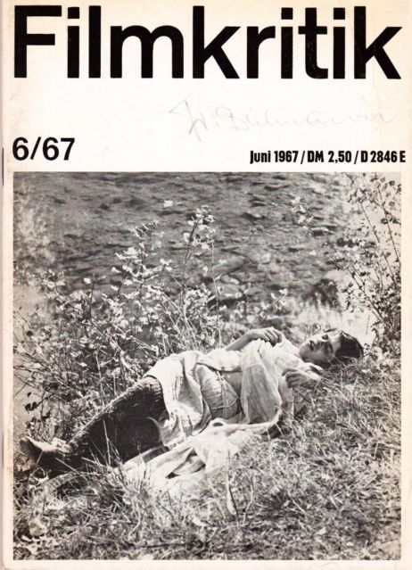 FILMKRITIK magazine side cover Issue 6 June 1967