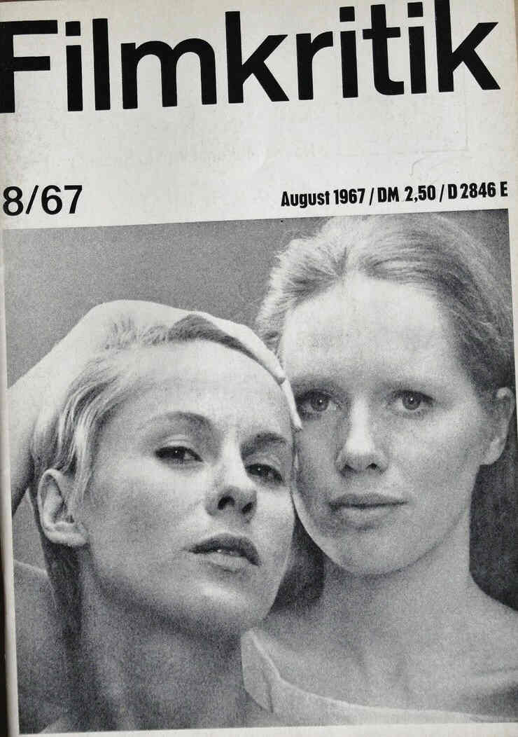 FILMKRITIK magazine side cover Issue 8 August 1967