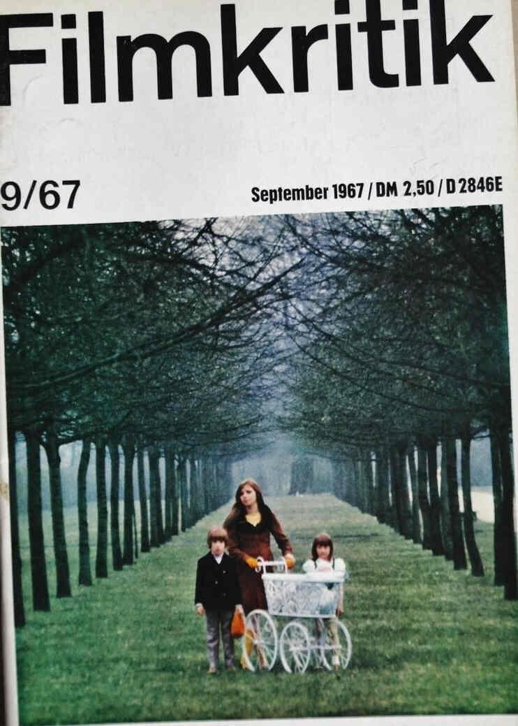 FILMKRITIK magazine side cover Issue 9 September 1967