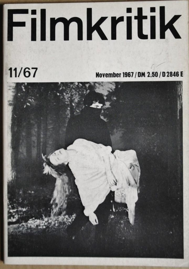 FILMKRITIK magazine side cover Issue 11 November 1967