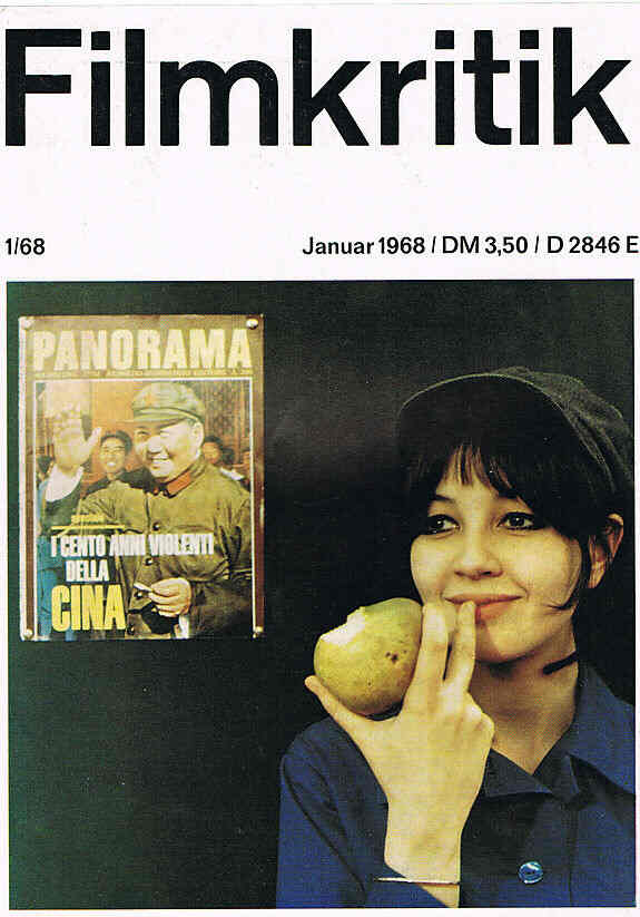 FILMKRITIK magazine side cover Issue 1 January 1968