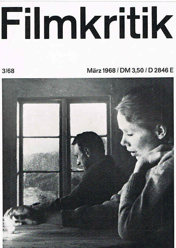 FILMKRITIK magazine side cover Issue 3 March 1968