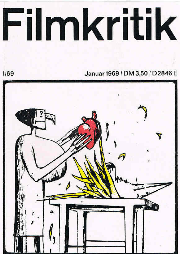 FILMKRITIK magazine side cover Issue 1 January 1969