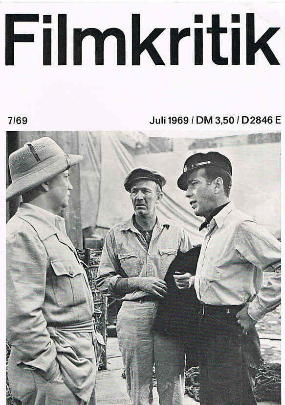 FILMKRITIK magazine side cover Issue 7 July 1969