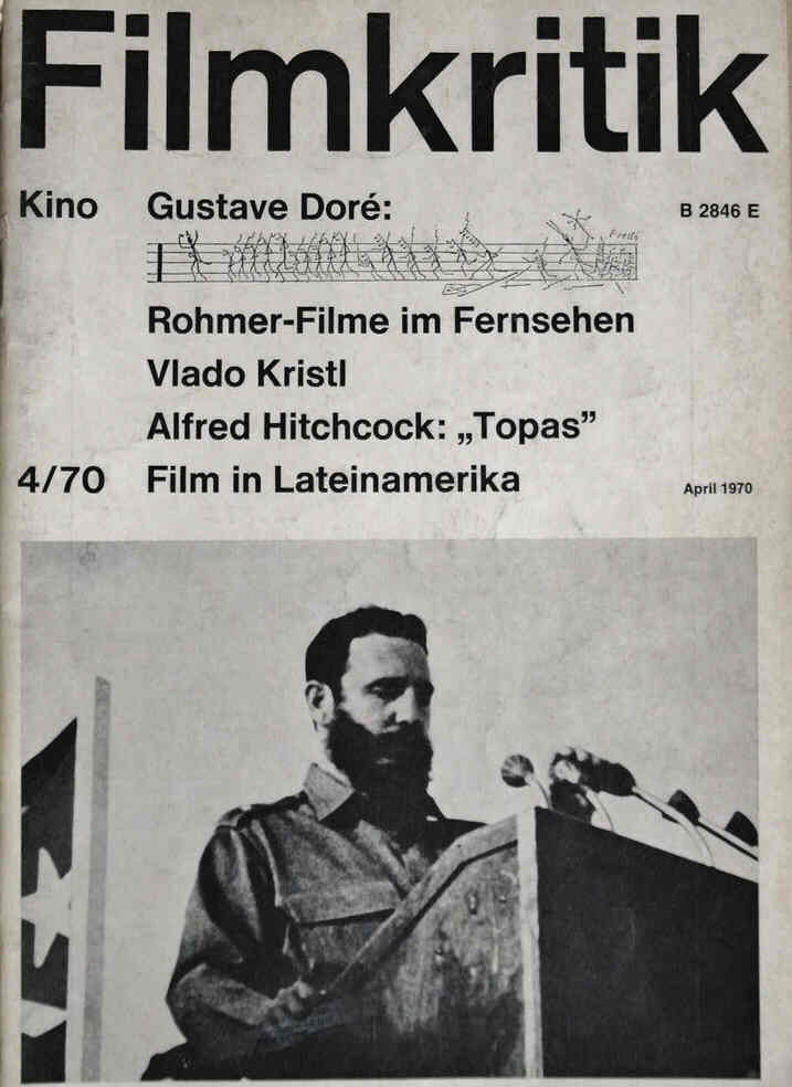 FILMKRITIK magazine side cover Issue 4 April 1970