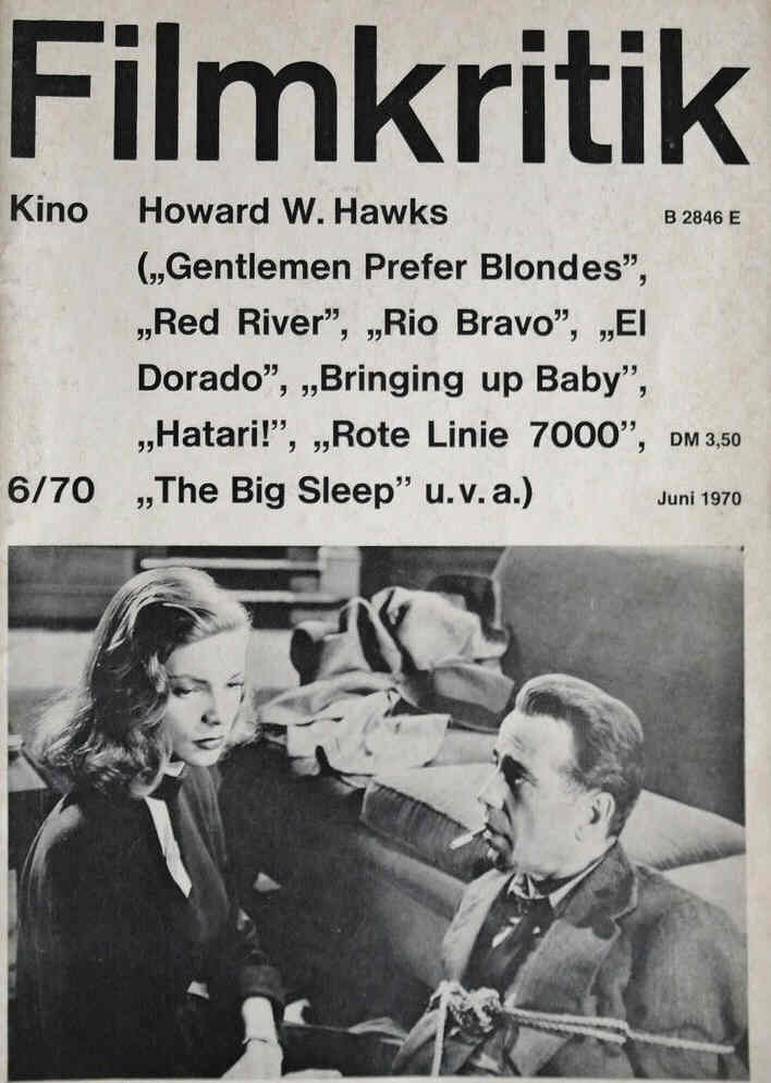 FILMKRITIK magazine side cover Issue 6 June 1970