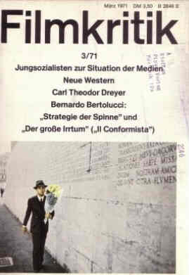 FILMKRITIK magazine side cover Issue 171 March 1971