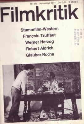 FILMKRITIK magazine side cover Issue 179 November 1971