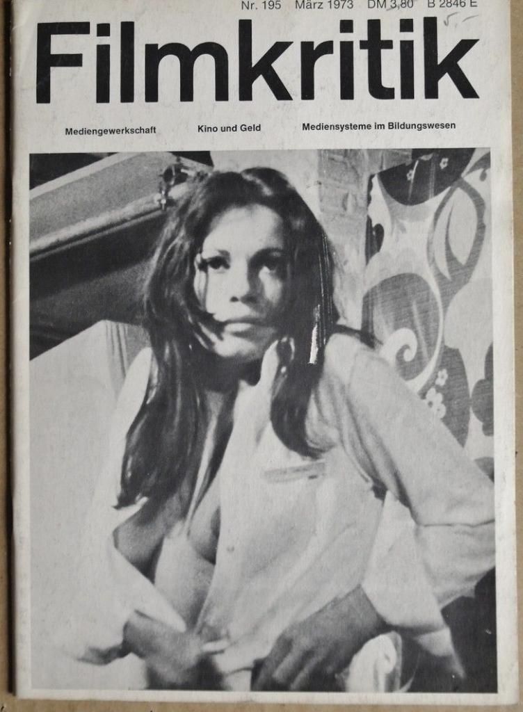 FILMKRITIK magazine side cover Issue 195 March 1973