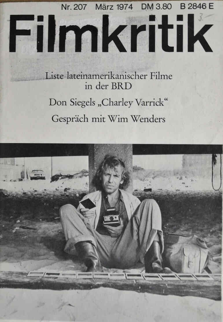 FILMKRITIK magazine side cover Issue 207 March 1974