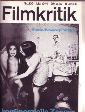 FILMKRITIK magazine side cover Issue 209 May 1974