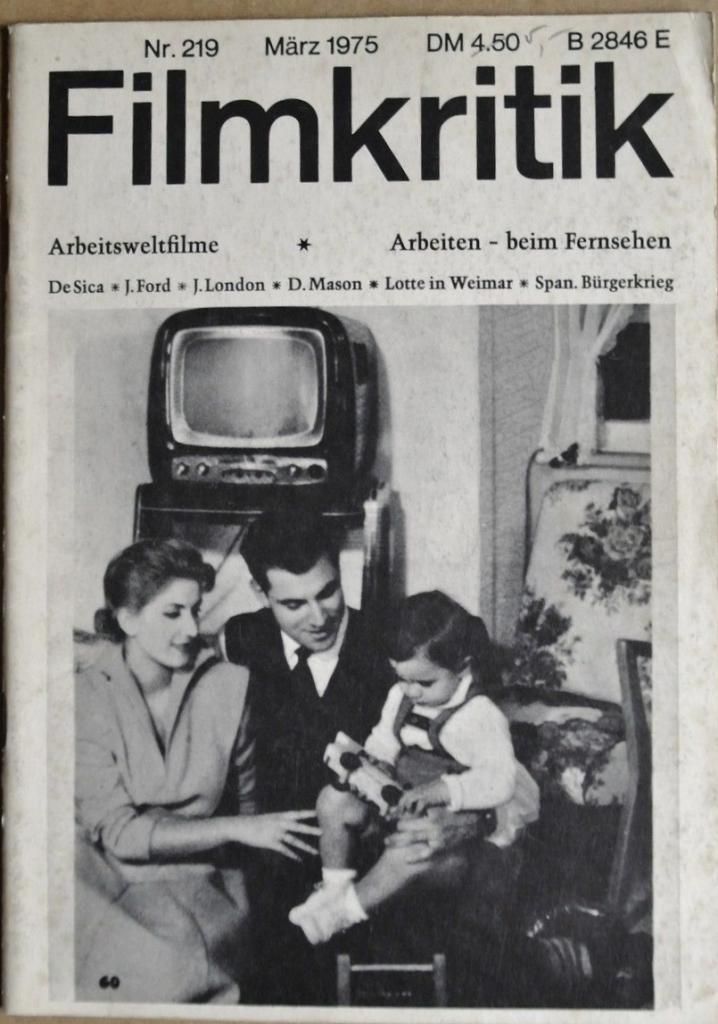 FILMKRITIK magazine side cover Issue 219 March 1975