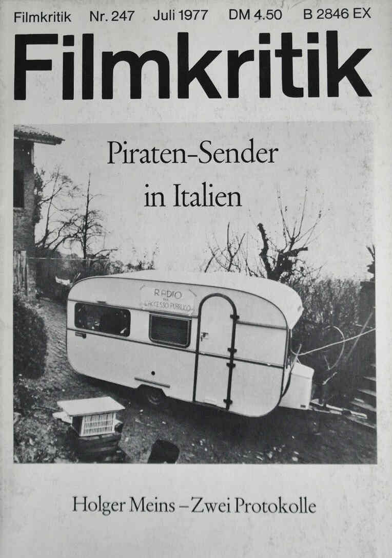 FILMKRITIK magazine side cover Issue 247 July 1977