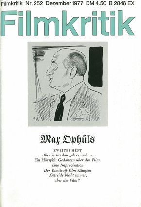FILMKRITIK magazine side cover Issue 252  Vol 21 # 12 December 1977