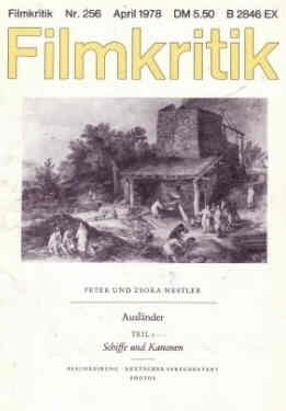 FILMKRITIK magazine side cover Issue 256 April 1978