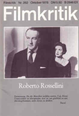 FILMKRITIK magazine side cover Issue 262 October 1978