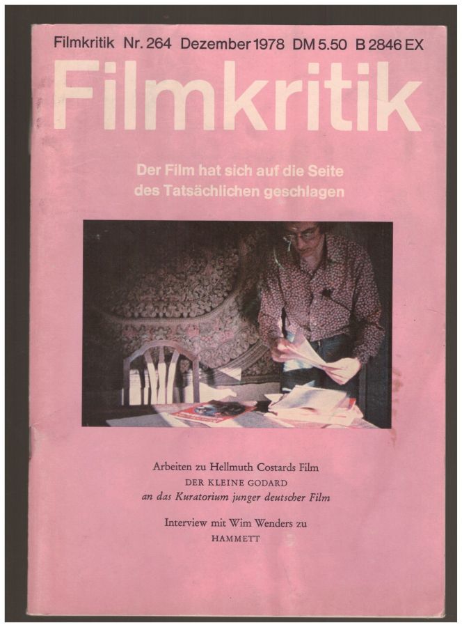 FILMKRITIK magazine side cover Issue 264 December 1978