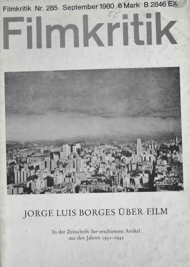 FILMKRITIK magazine side cover Issue 285 September 1980