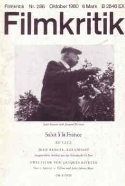 FILMKRITIK magazine side cover Issue 286 October 1980