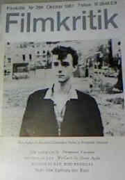 FILMKRITIK magazine side cover Issue 298 October 1981