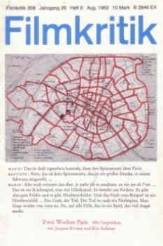 FILMKRITIK magazine side cover Issue 308 August 1982