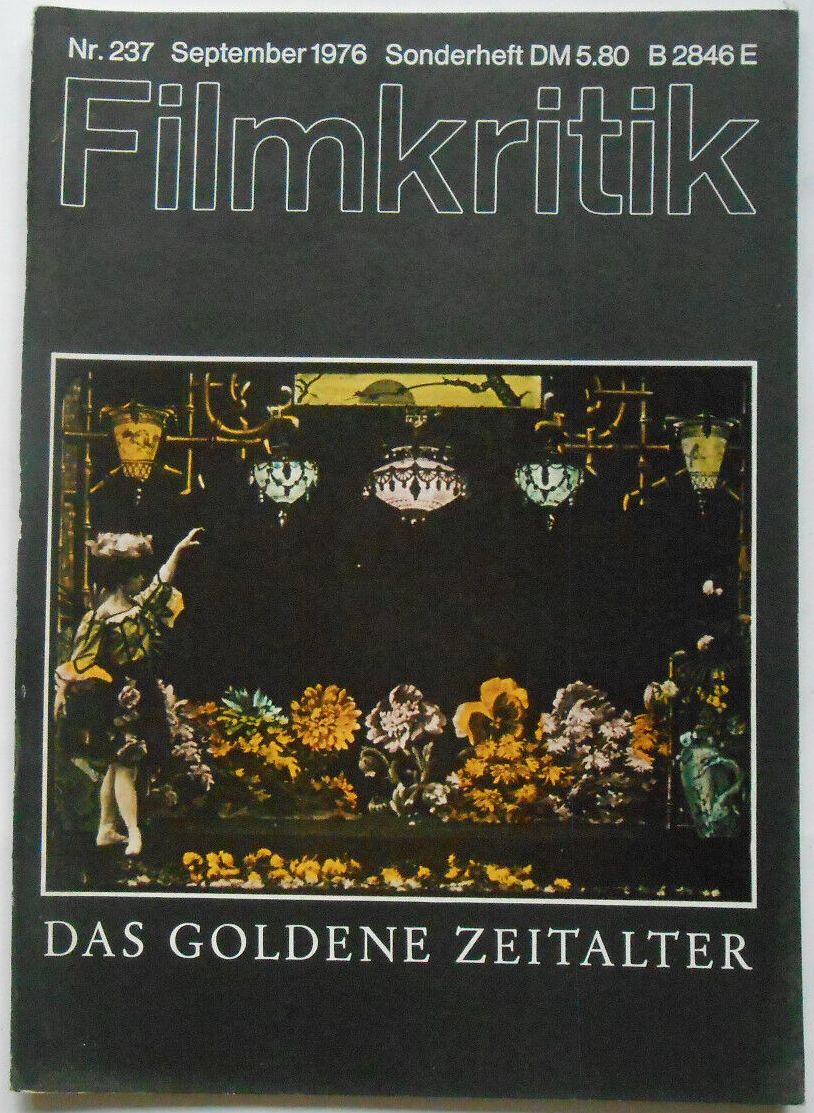FILMKRITIK magazine side cover Issue 237 September 1976
